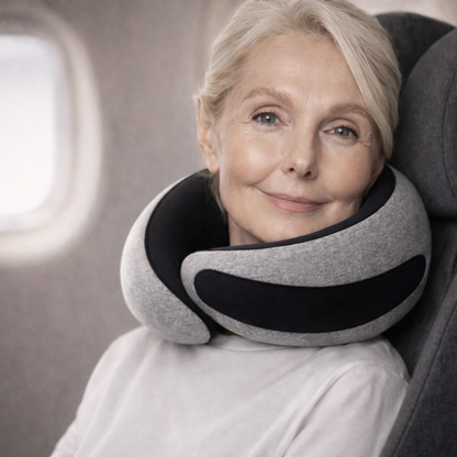 Sov bekvämt på flyg, tåg & bil - utan nacksmärta